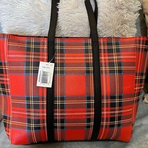 Brand New plaid tote!